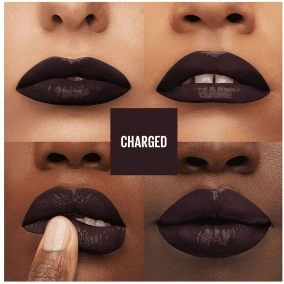Maybelline New York Superstay Vinyl Ink Lipstick Charged 140 - Picture 1 of 5